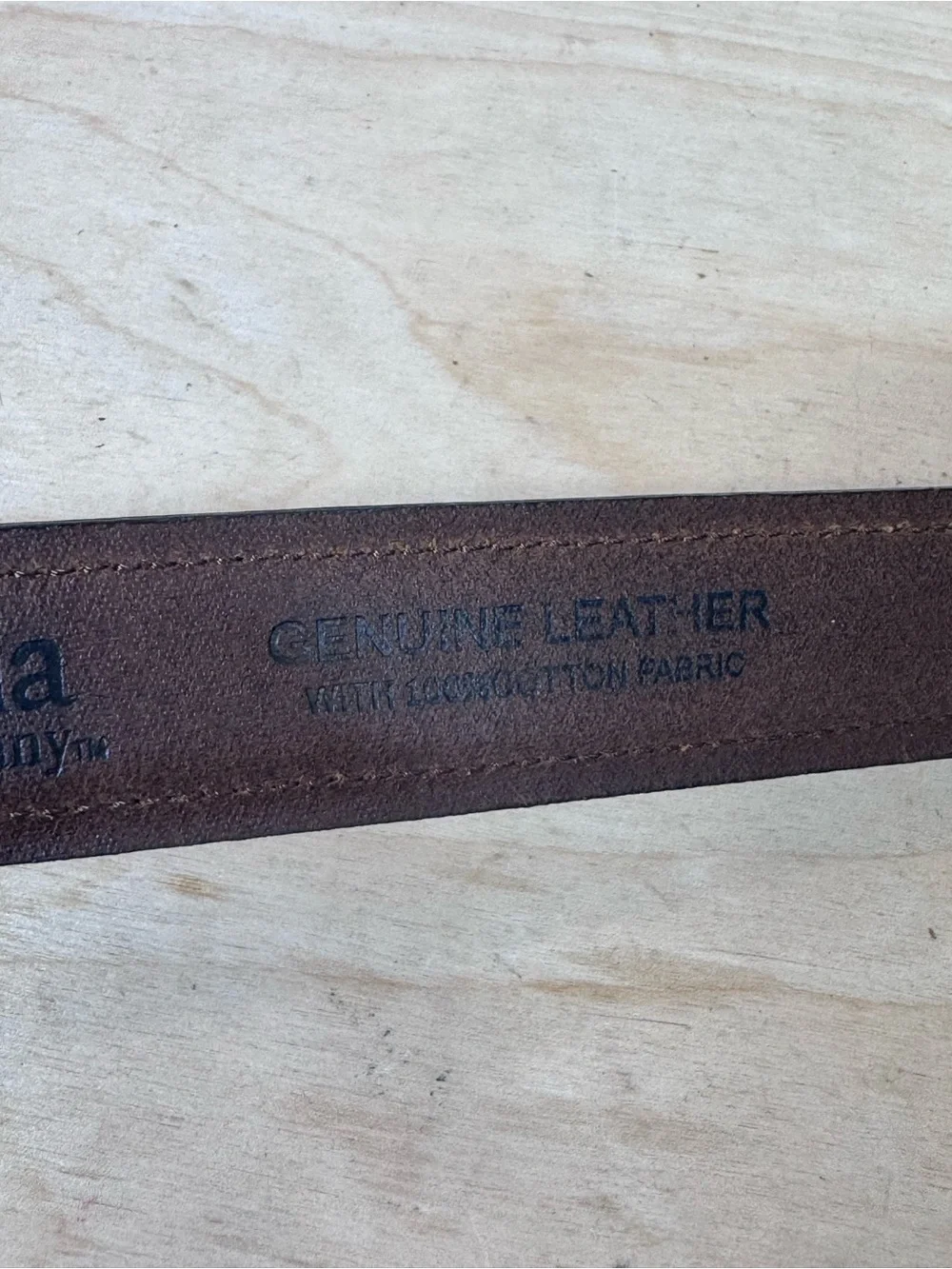 Columbia Brown Leather Belt Multicolor Woven Accents 42 Outdoor Gorpcore